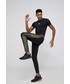 Spodnie męskie Adidas Performance Spodnie męskie kolor czarny z aplikacją