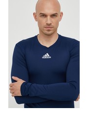 T-shirt - koszulka męska adidas Performance longsleeve treningowy kolor granatowy gładki - Answear.com Adidas Performance