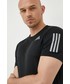 T-shirt - koszulka męska Adidas Performance adidas Performance t-shirt do biegania Own The Run kolor czarny z nadrukiem