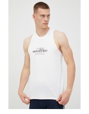 T-shirt - koszulka męska adidas Performance t-shirt do biegania Run For The Ocean kolor biały - Answear.com Adidas Performance