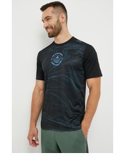 T-shirt - koszulka męska adidas Performance t-shirt do biegania Run For The Ocean kolor czarny wzorzysty - Answear.com Adidas Performance