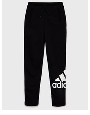 Spodnie spodnie dziecięce kolor czarny z nadrukiem - Answear.com Adidas Performance