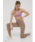 Legginsy Adidas Performance adidas Performance legginsy treningowe Yoga Luxe Studio damskie kolor brązowy gładkie