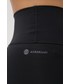 Legginsy Adidas Performance adidas Performance legginsy treningowe Optime damskie kolor czarny gładkie