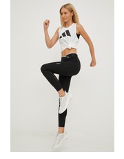 Legginsy adidas Performance legginsy treningowe damskie kolor czarny gładkie - Answear.com Adidas Performance