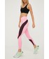 Legginsy Adidas Performance adidas Performance legginsy treningowe damskie kolor różowy wzorzyste