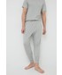Bielizna męska Calvin Klein Underwear spodnie piżamowe męskie kolor szary gładka