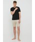 Bielizna męska Calvin Klein Underwear szorty piżamowe męska kolor beżowy melanżowa