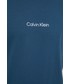 Bielizna męska Calvin Klein Underwear t-shirt piżamowy kolor turkusowy z nadrukiem