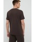 Bielizna męska Calvin Klein Underwear t-shirt piżamowy męski kolor brązowy z aplikacją