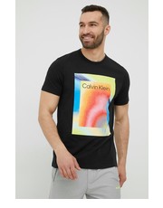 Bielizna męska t-shirt piżamowy męski kolor czarny z nadrukiem - Answear.com Calvin Klein Underwear