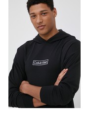 Bluza męska bluza męska kolor czarny z kapturem z aplikacją - Answear.com Calvin Klein Underwear