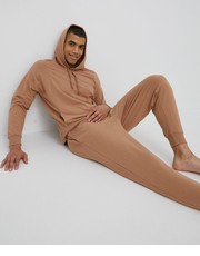 Bluza męska bluza męska kolor brązowy z kapturem gładka - Answear.com Calvin Klein Underwear