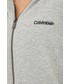 Bluza Calvin Klein Underwear bluza damska kolor szary z kapturem gładka