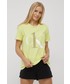Piżama Calvin Klein Underwear t-shirt piżamowy kolor żółty
