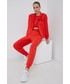 Piżama Calvin Klein Underwear spodnie piżamowe damskie kolor czerwony