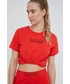 Piżama Calvin Klein Underwear t-shirt piżamowy kolor czerwony