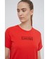 Piżama Calvin Klein Underwear t-shirt piżamowy kolor czerwony