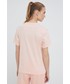 Piżama Calvin Klein Underwear t-shirt piżamowy bawełniany kolor pomarańczowy bawełniana