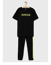 Piżama dziecięca piżama bawełniana dziecięca kolor czarny z nadrukiem - Answear.com Calvin Klein Underwear