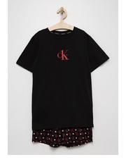 Piżama dziecięca piżama bawełniana dziecięca kolor czarny z nadrukiem - Answear.com Calvin Klein Underwear