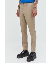 Spodnie męskie Premium by Jack&Jones spodnie męskie kolor beżowy w fasonie chinos - Answear.com Premium By Jack&Jones