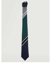 Krawat krawat Stripes kolor zielony - Answear.com Mango Man