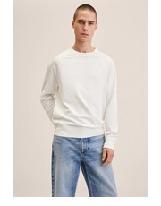 Bluza męska bluza Dylan męska kolor biały gładka - Answear.com Mango Man
