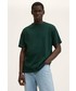 T-shirt - koszulka męska Mango Man T-shirt bawełniany kolor zielony gładki