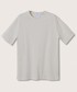 T-shirt - koszulka męska Mango Man t-shirt z domieszką lnu Circo kolor biały gładki