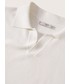 T-shirt - koszulka męska Mango Man polo Lino męski kolor biały gładki