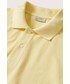 T-shirt - koszulka męska Mango Man polo bawełniane Rea kolor żółty gładki