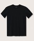 T-shirt - koszulka męska Mango Man t-shirt Strech męski kolor czarny gładki