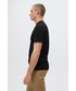 T-shirt - koszulka męska Mango Man t-shirt Strech męski kolor czarny gładki