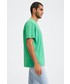 T-shirt - koszulka męska Mango Man t-shirt bawełniany Swim kolor zielony gładki