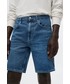 Krótkie spodenki męskie Mango Man szorty jeansowe Jarod męskie kolor turkusowy