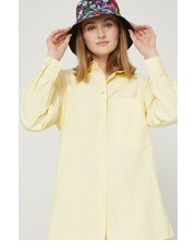 Koszula koszula damska kolor żółty regular z kołnierzykiem klasycznym - Answear.com Medicine