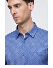 Koszula męska koszula męska kolor granatowy regular z kołnierzykiem klasycznym - Answear.com Medicine