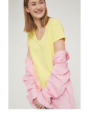 Bluzka t-shirt damski kolor żółty - Answear.com Medicine