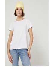 Bluzka t-shirt bawełniany kolor biały - Answear.com Medicine