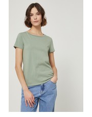 Bluzka t-shirt bawełniany kolor zielony - Answear.com Medicine