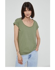 Bluzka t-shirt bawełniany kolor zielony - Answear.com Medicine