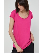 Bluzka t-shirt bawełniany kolor różowy - Answear.com Medicine