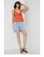 Bluzka bluzka damska kolor pomarańczowy gładka - Answear.com Medicine