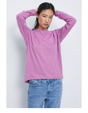 Bluzka longsleeve bawełniany kolor fioletowy - Answear.com Medicine