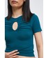 Bluzka Medicine t-shirt damski kolor turkusowy