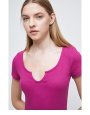 Bluzka t-shirt damski kolor różowy - Answear.com Medicine