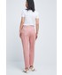 Spodnie Medicine spodnie damskie kolor różowy proste high waist