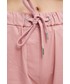 Spodnie Medicine spodnie damskie kolor różowy proste high waist