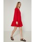 Sukienka Medicine sukienka bawełniana kolor czerwony mini oversize